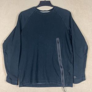 Nike Tech Fleece Mens M Pullover Sweatshirt Black Round Neck Regular Fit